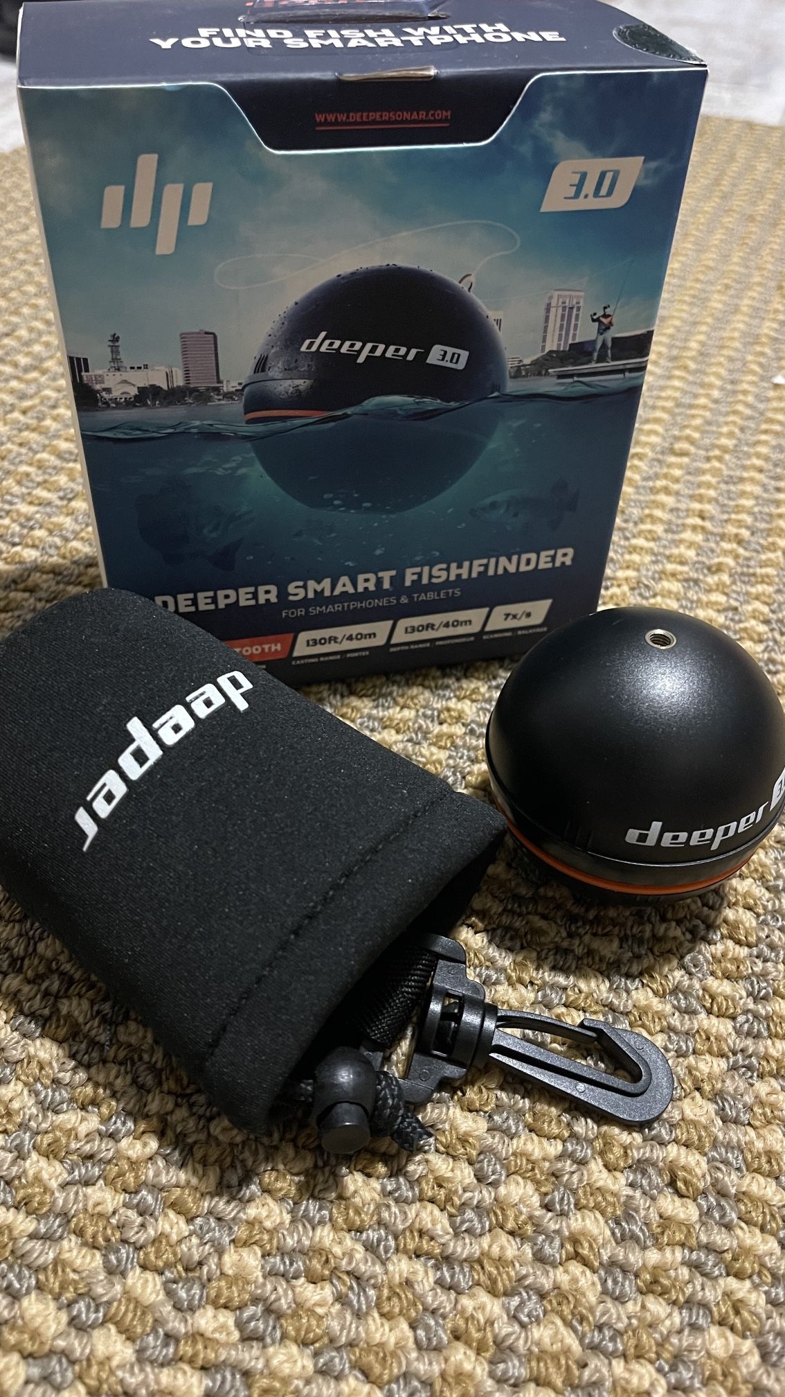 Deeper Smart Fishfinder 3.0 LT-10224 Bluetooth NIB