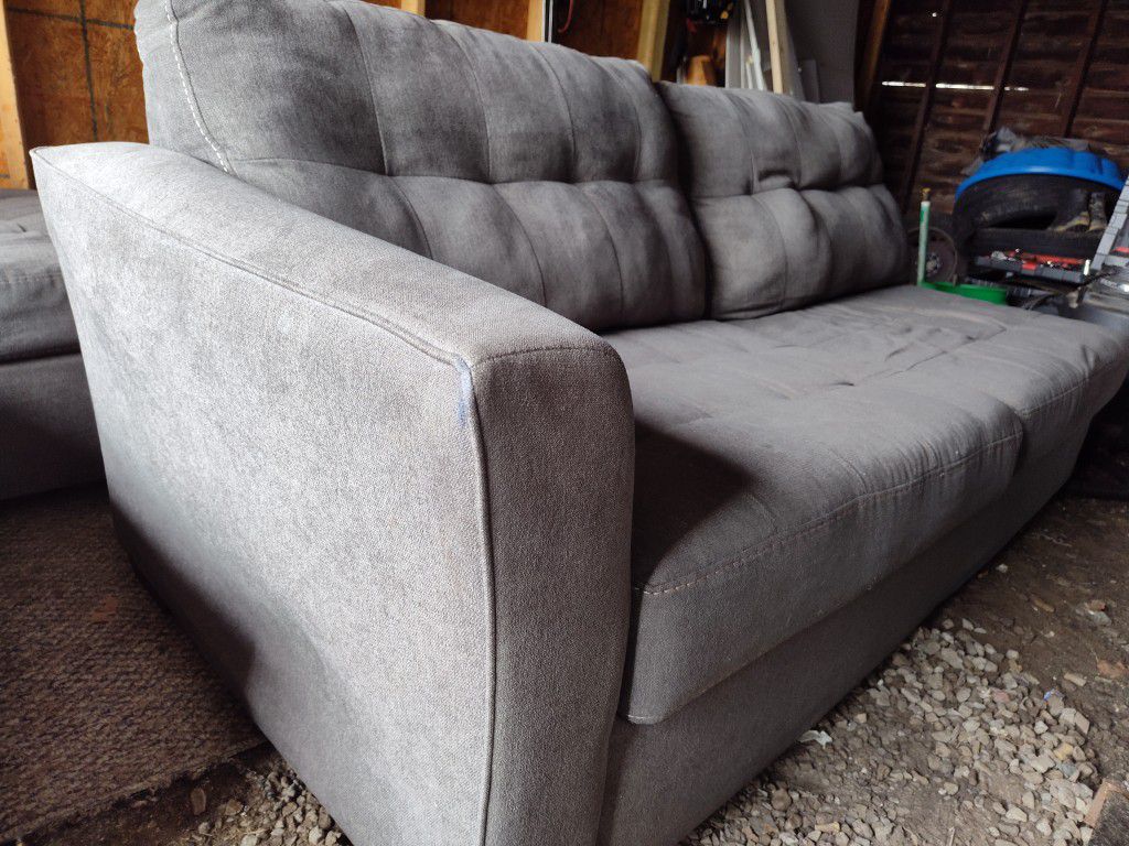 3 Piece Grey Sectional Sofa