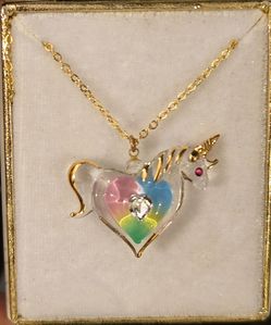 Handmade Glass Jewelry  " Unicorn"