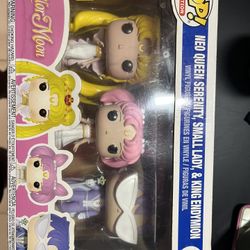 Funko Neo Queen Serenity,small Lady,& King Endymon