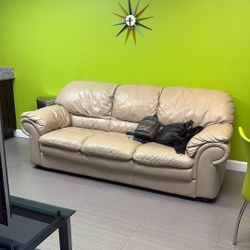 Leather sofa 