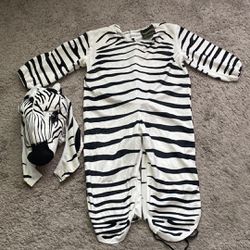 Zebra Costume Size 18/24 Months 