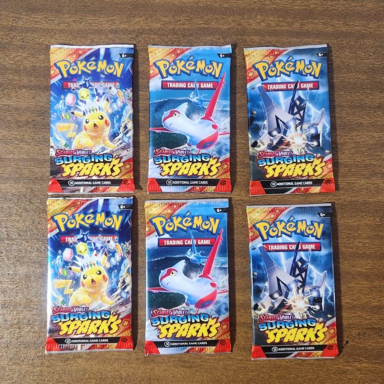 Pokemon Cards Scarlet and Violet Surging Sparks Single Packs