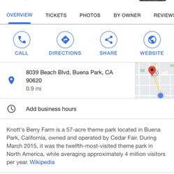 Knott’s Merry Farm 7 Going Fast Lmk 