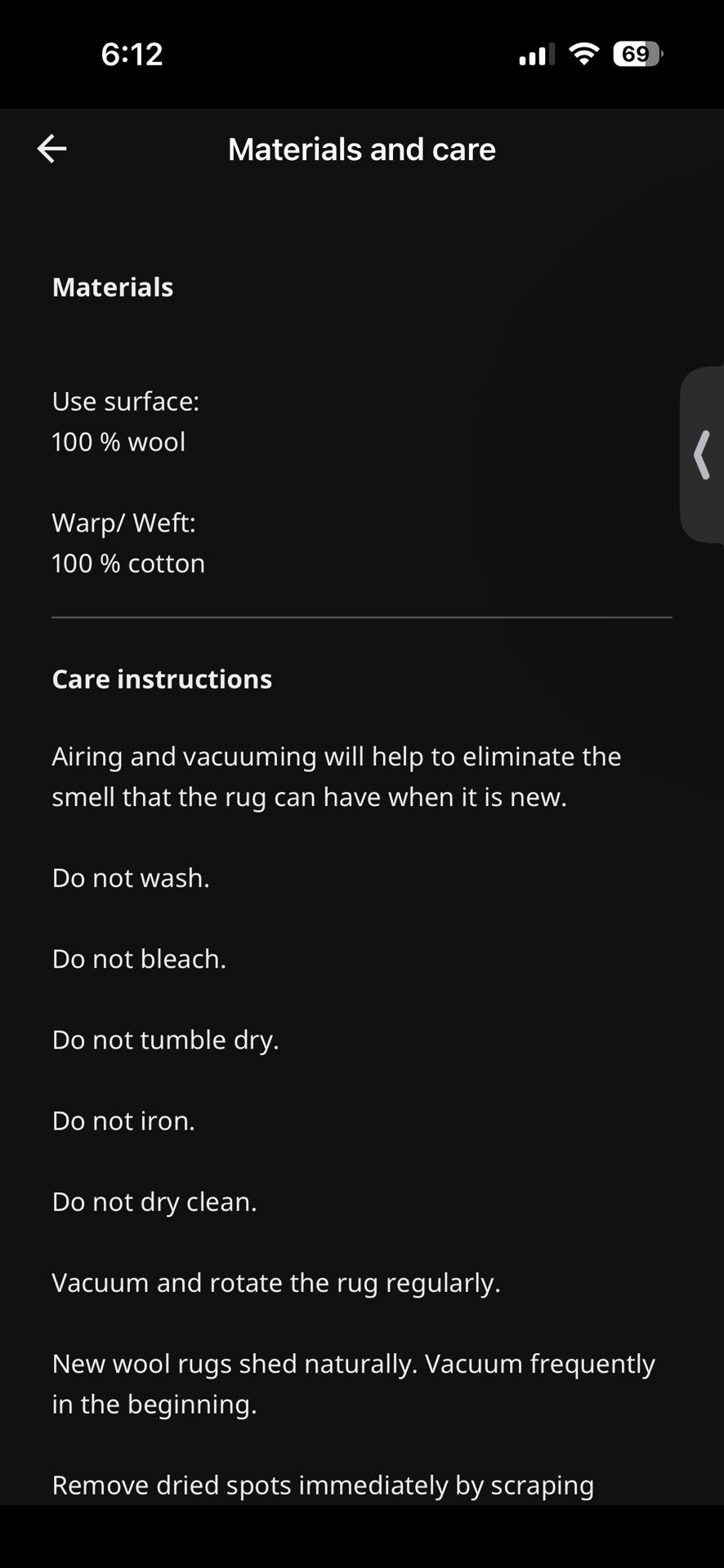 Beautiful Textured Wool HJORTSVANG Rug