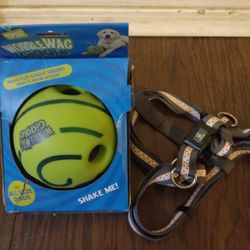 Dog Toy Ball + Collar 10.00