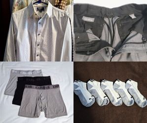 MEN'S CLOTHING & ACCESSORIES (AE, EXPRESS, PUMA, ETC.)