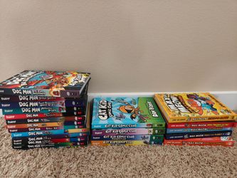 Dog Man, Cat Kid Comic Club & Max Meow Book Lot