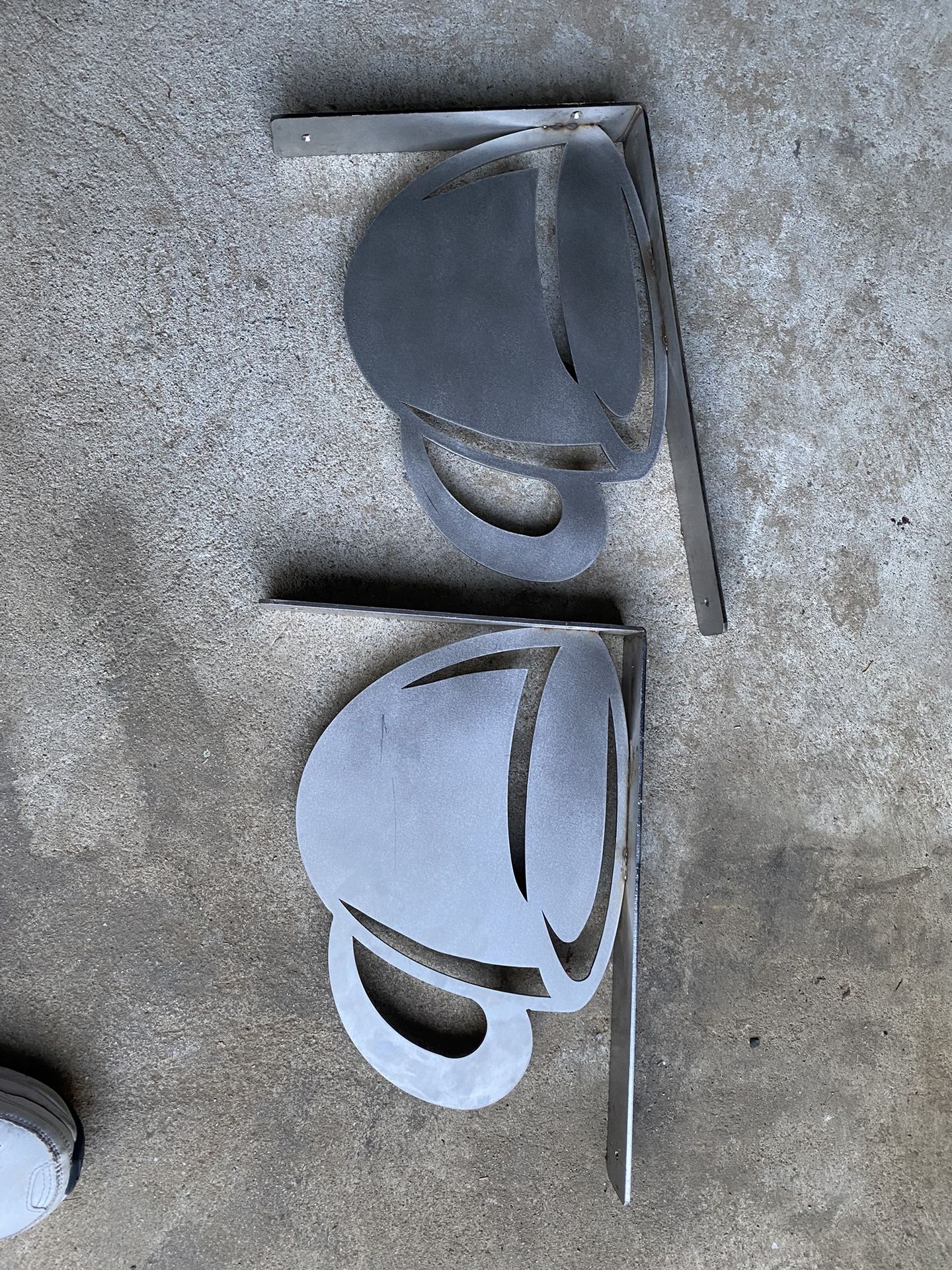 Coffee Themed Shelf Supports