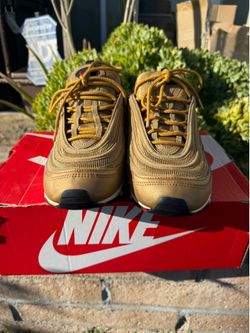 Nike Air Max 97 QS Metallic Gold Bullet 2017 Size 11.5 Men’s 884421-700 OG Box