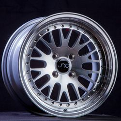 18X8.5 JNC JNC001 SILVER MACHINED FACE Wheels