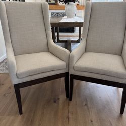 Dexter Wingback Upholstered Dining Armchair