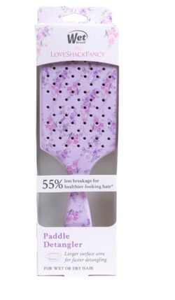 LoveShackFancy x Target Happy Thoughts Paddle Detangler WetBrush Hibiscus NIB