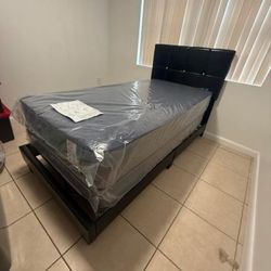 New Twin Size Bed Frame With MATTRESS Platform Bed 
