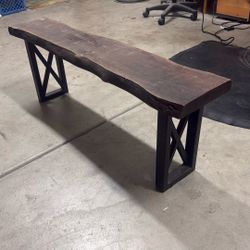 Live Edge Bench 