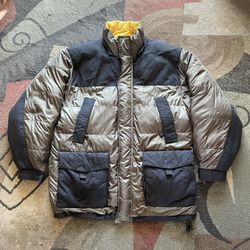 Vintage 90s Tommy Hilfiger OUTDOORS Fleece Lined Jacket Flag Logo Men’s Sz M