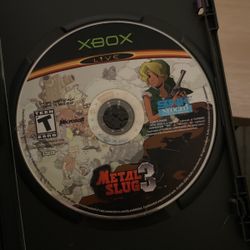 Metal Slug 3 Original Xbox Game