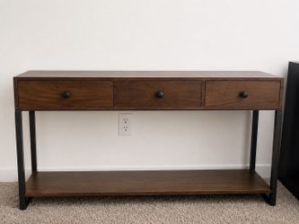 Modern Console Table with 3 Drawers & Lower Shelf | Entryway / Sofa Table