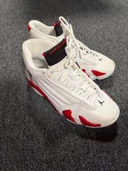 Jordan 14s XIV red and white size 9
