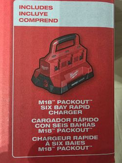 Milwaukee M18 Packout Six Bay Rapid Charger
