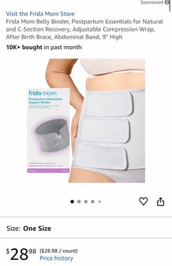 Frida Mom Belly Binder, Postpartum Essentials for Natural and C-Section Recovery