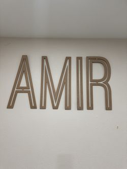 4 Wooden Letters 