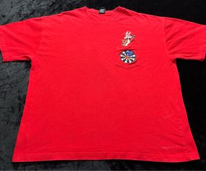 Men XL Vintage 1997 Looney Tunes Wile E Coyote Roadrunner Tshirt