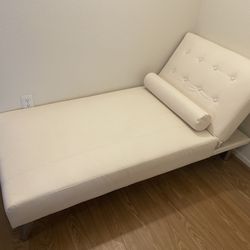 Cream/Off White Chaise Lounge
