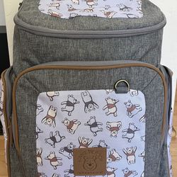 Winnie The Pooh Canvas Diaper Backpack