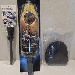 NEW Meguiar's Ultra-Safe Wheel Brush + Lake Country Lambswool Wheel Mitt + Wheel Woolies Boar's Hair Detailing Brush - Auto Detailing Supplies - 👇
