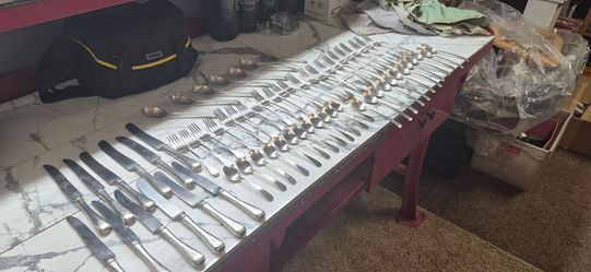 Sterling Silver Antique Silverware Set