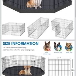Dog Playpen With Cover/undermat