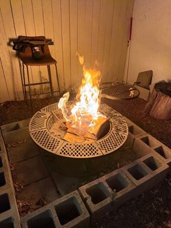 2 grill fire pit