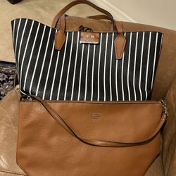Guess Bobbi Inside Out reversible tote bag with a matching accessory pouch