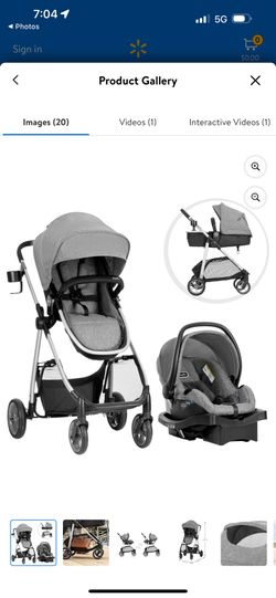 Evenflo Omni Plus Modular Travel System with LiteMax Sport Infant Car Seat,  Mylar Gray, Unisex for Sale in Los Angeles, CA - OfferUp