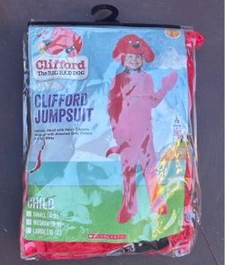 Clifford Jumpsuit Costume for Child Size Medium (6-8)