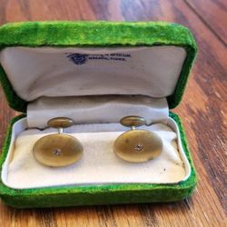 Diamond Cufflinks Vintage