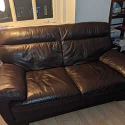 Leather Love Seat Couch