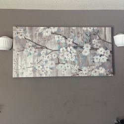 48 X 24 Floral Canvas