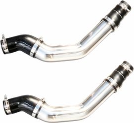 Intercooler Pipe Turbo Hose Boost Compatible With 2013-2018 Dodge Ram 2500/3500 6.7L Cummins Diesel, Aluminum Replace 667-311