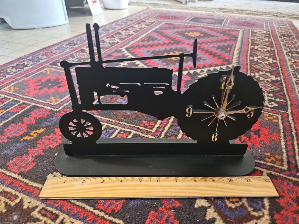 Cast Iron Train Clock