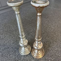 Long Candle Holders Glam Set Of Two