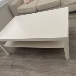 White coffee table