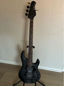 Sterling by Music Man RAY35 Stingray HH Bass Guitar Stealth Black.