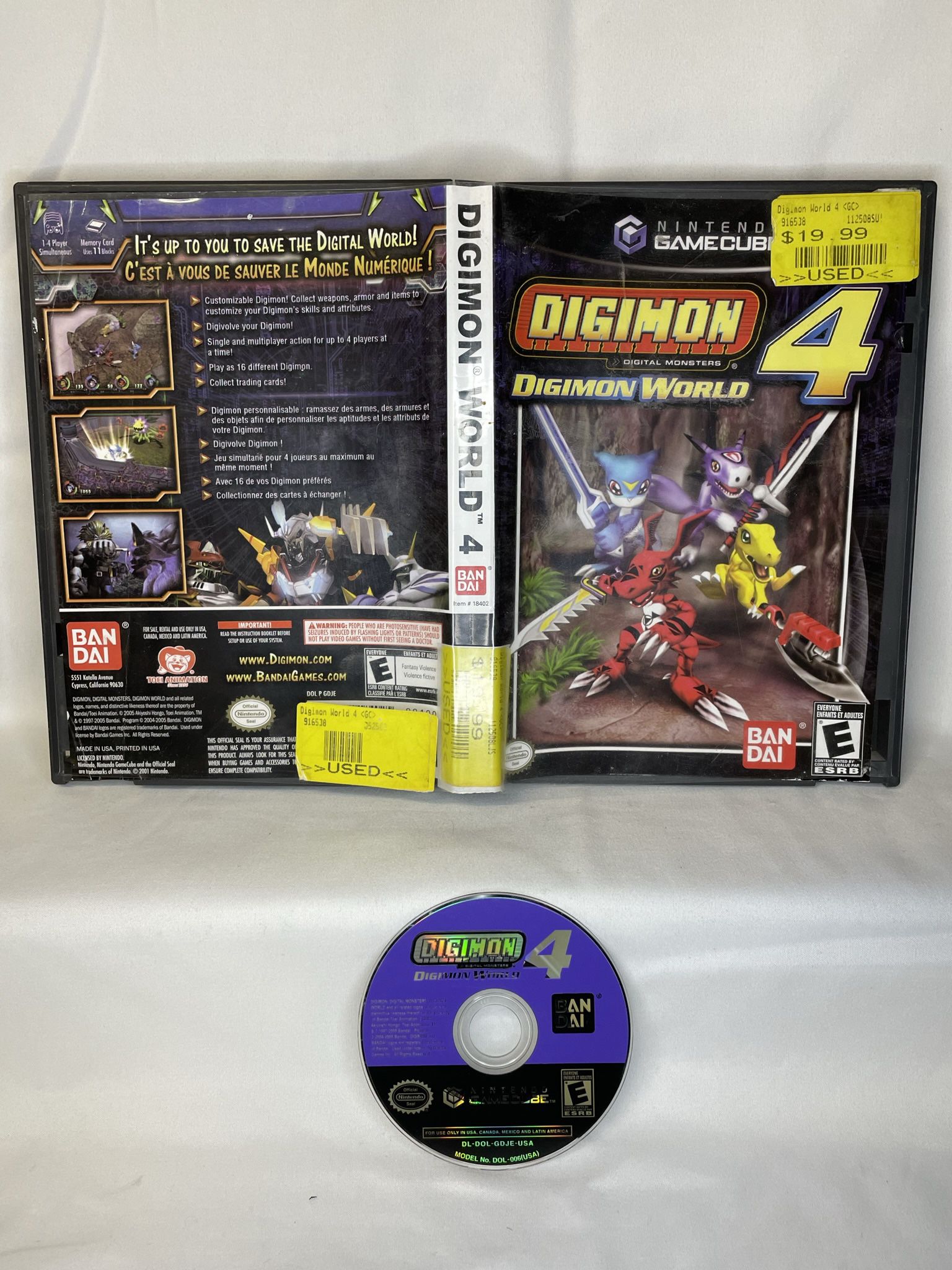 Digimon World 4 for Nintendo GameCube Game Cube