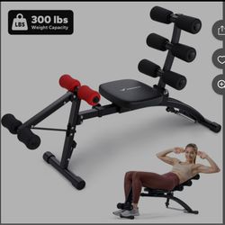 MERACH Ab Machine, Stomach Workout Equipment with Adjustable Length, Abdominal Workout Bench with Ergonomic Design