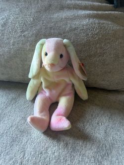 Ty Beanie Baby Hippie Bunny Rabbit Plush Beanbag 1999 Vintage Retired