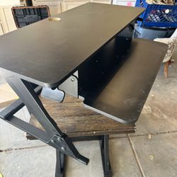 Standup desk converter
