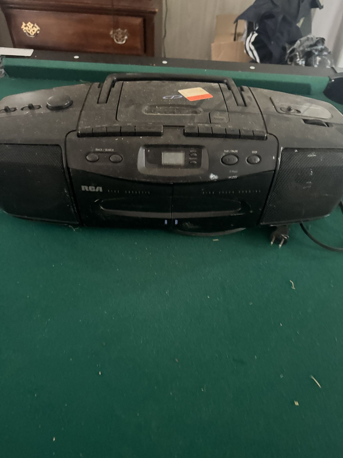 RCA RP-7947A CD Cassette AM/FM Boombox Radio Portable Stereo - Tested Works