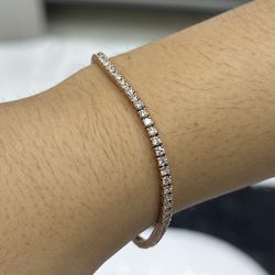 Rose Gold Tennis Bracelet 